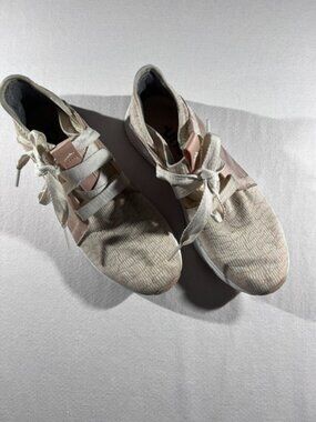 ADIDAS Women's Edge Lux running sneakers sock-like fit pinkish-beige Size 10
